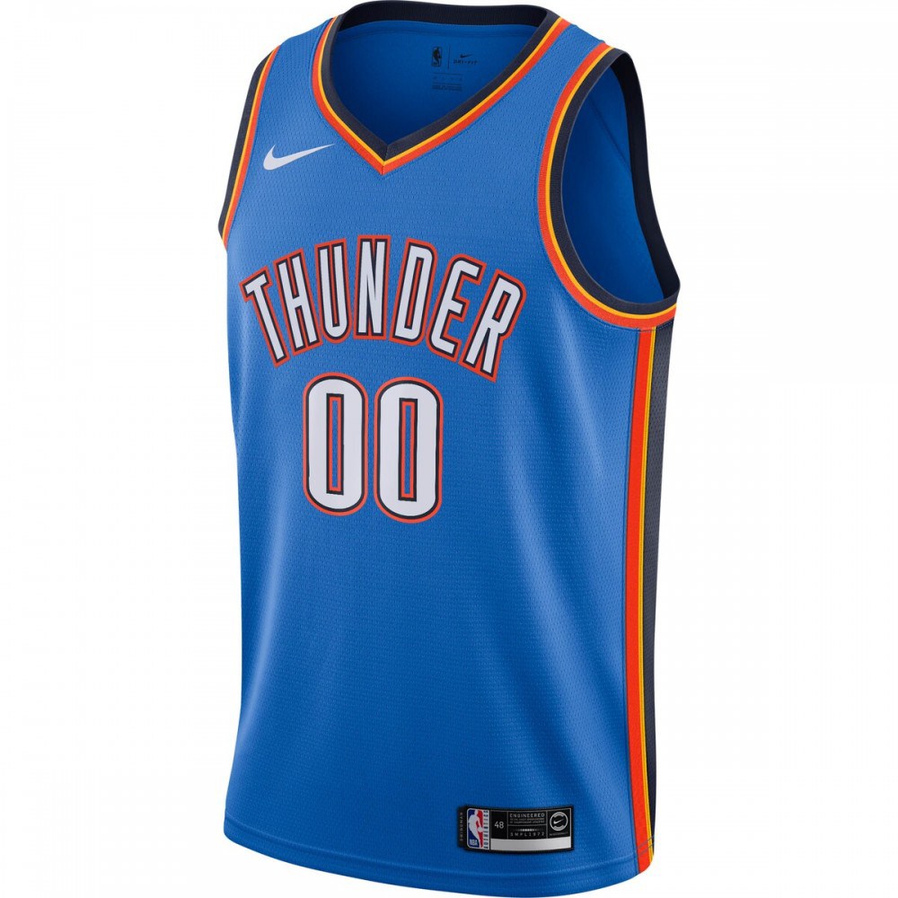 Oklahoma City Thunder Custom Swingman Jersey - Icon Edition - Blue-Pro Kit Vault | Brand New 26/27 Sports Jerseys